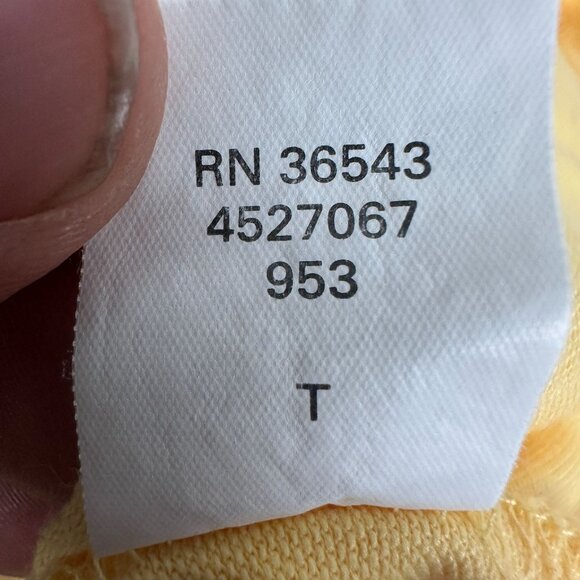 Izod Golf Yellow Polo Shirt Mens Size M Pima Cotton & Polyester Blend - Picture 7 of 7